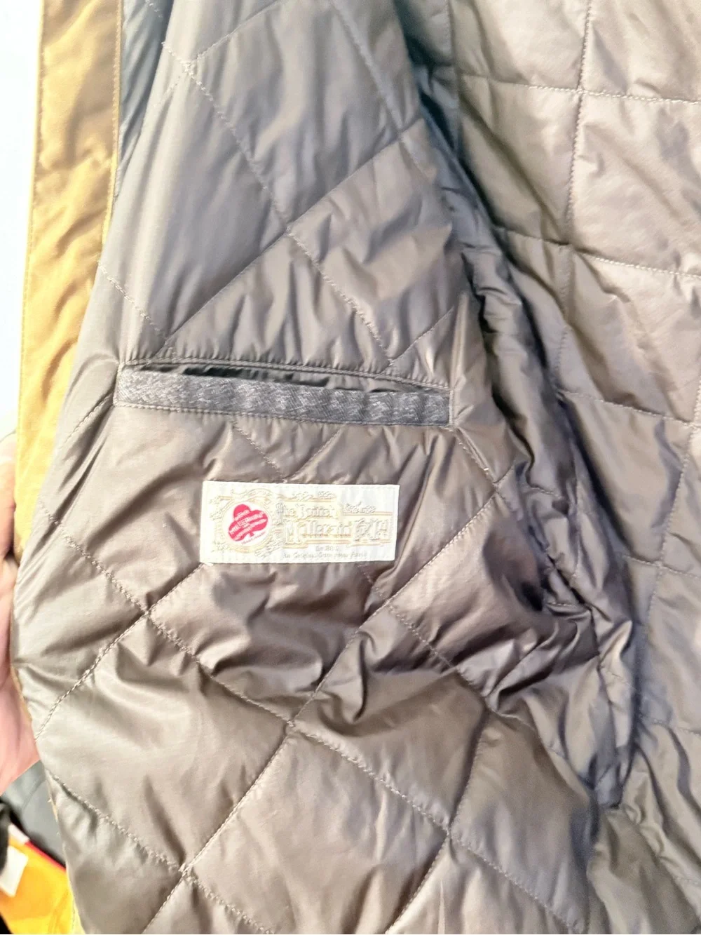 Medium- Flint and Tinder Men's Quilted Waxed Shirt Jacket in Tan